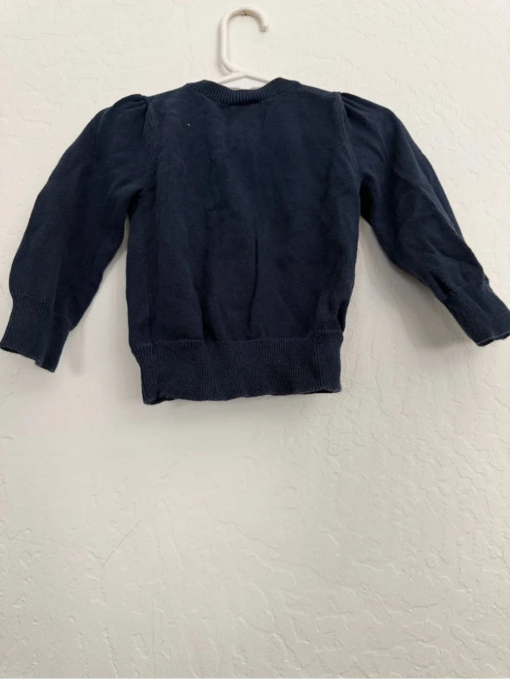 Old Navy Navy Knit Cardigan with Flower Detail